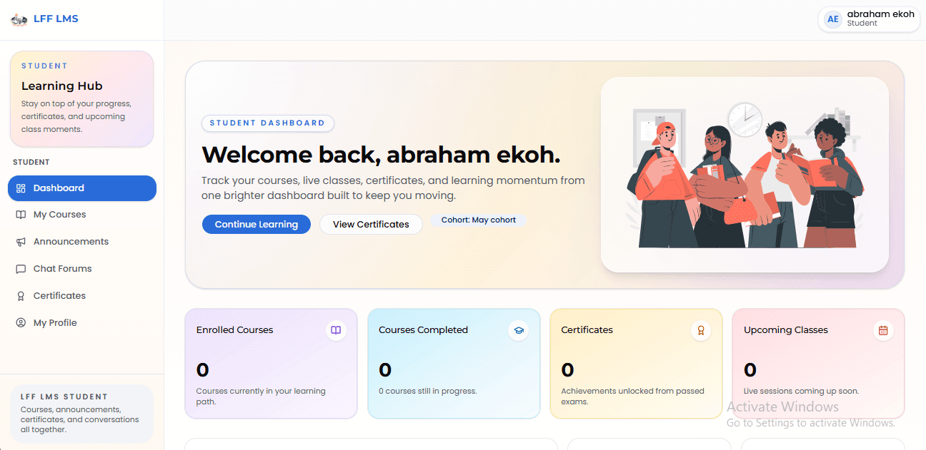 LFF LMS Dashboard